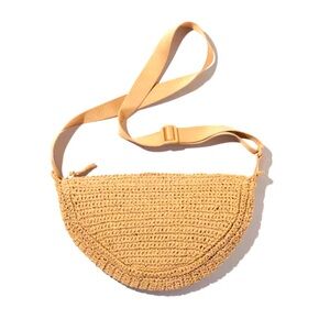 Uniqlo Round Mini Crochet Bag (beige)